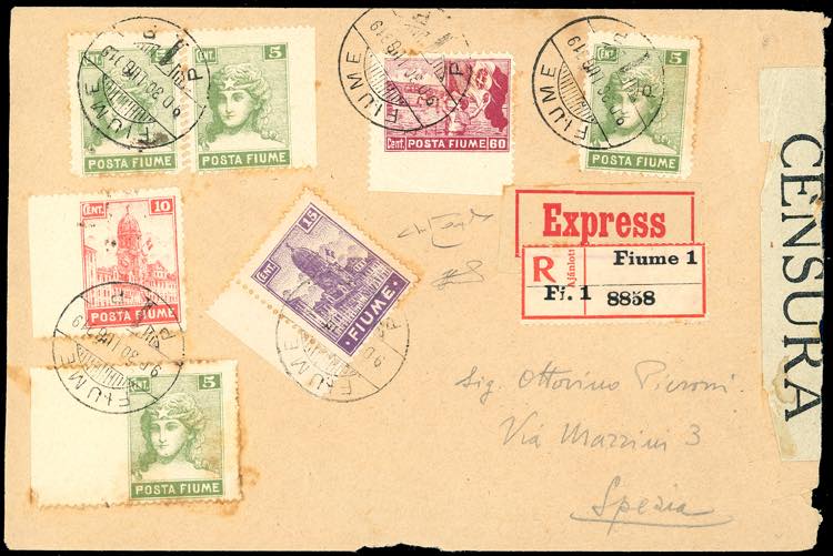 1919 - Posta Fiume, 5 cent., ... 