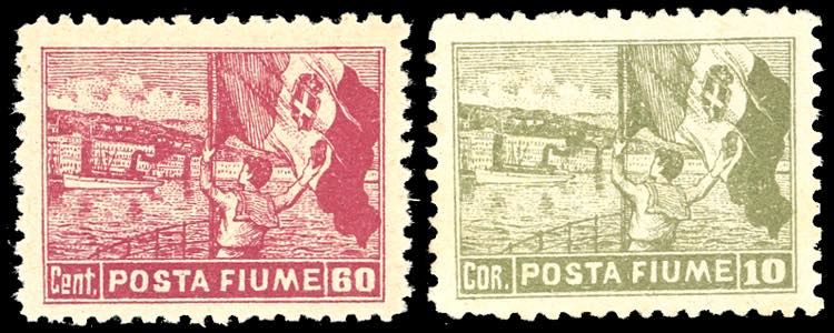 1919 - 60 cent. e 10 cor. Posta ... 