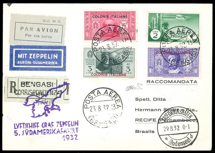 POSTA AEREA 1932 - 50  cent. al ... 