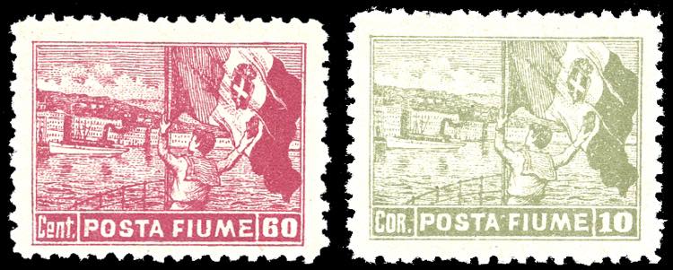 1919 - 60 cent. e 10 cor. Posta ... 
