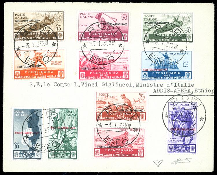 1934 - Medaglie, posta ordinaria, ... 