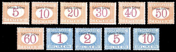 SEGNATASSE 1903 - Soprastampati in ... 