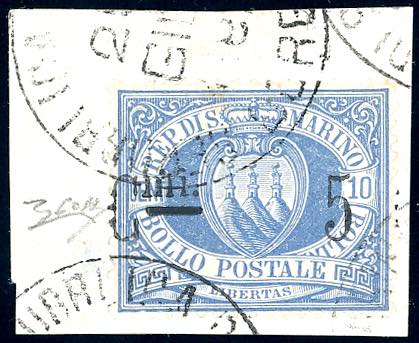 1892 - 5 cent. su 10 cent. ... 