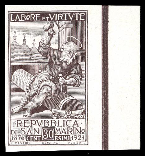 1923 - 30 cent. Pro Società di ... 