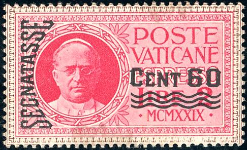 SEGNATASSE SAGGI 1931 - 60 cent. ... 