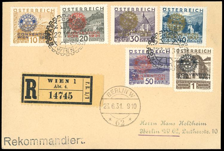 AUSTRIA 1931 - Rotary, serie ... 