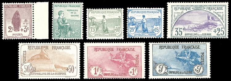 FRANCIA 1917/19 - Orfanelli, serie ... 