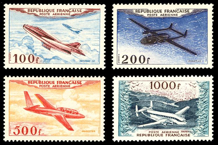 FRANCIA POSTA AEREA 1954 - Aerei, ... 