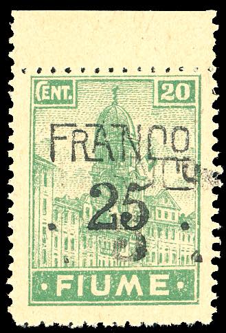 1919/20 - 25 cent. su 20 cent. ... 