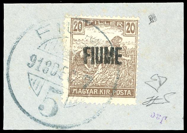 1918 - 20 f. soprastampato FIUME ... 