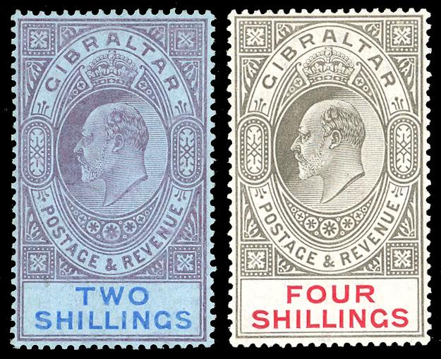 GIBILTERRA 1906/11 - 2 s. e 4 s. ... 