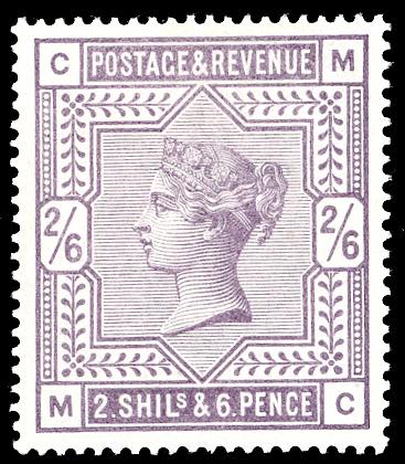 GRAN BRETAGNA 1883 - 2/6 s. Regina ... 