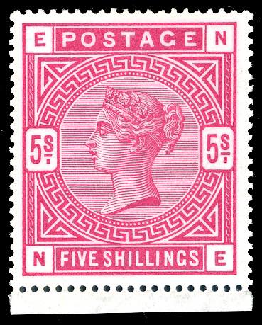 GRAN BRETAGNA 1884 - 5 s. Regina ... 