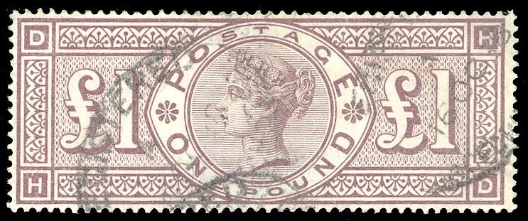 GRAN BRETAGNA 1888 - 1 £ Regina ... 