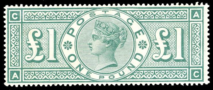 GRAN BRETAGNA 1891 - 1 £ verde ... 
