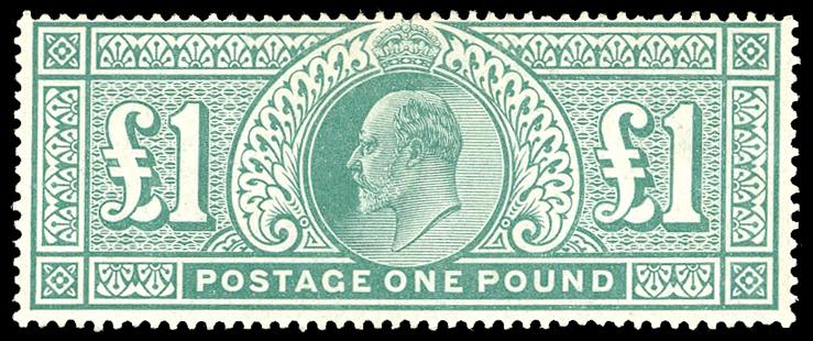 GRAN BRETAGNA 1902 - 1 £ Edoardo ... 