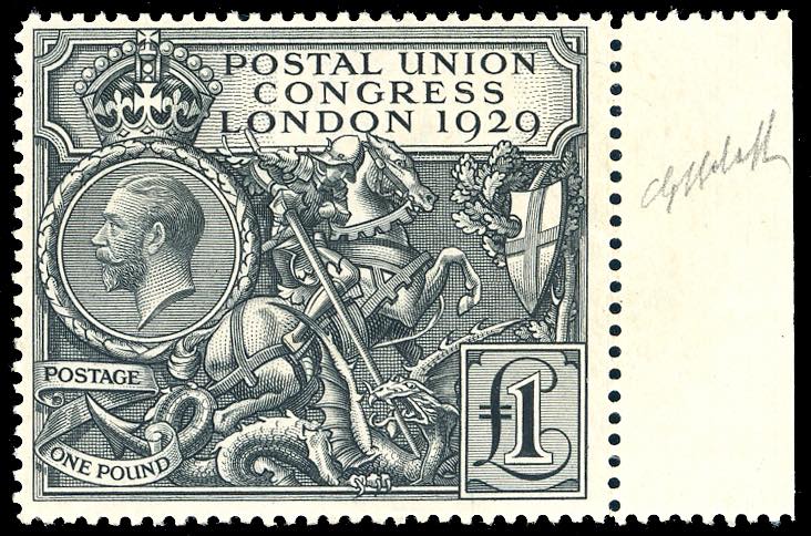 GRAN BRETAGNA 1929 - 1 £ UPU ... 