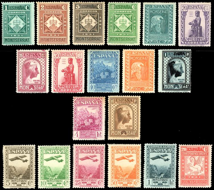 SPAGNA 1931 - Montserrat, serie ... 