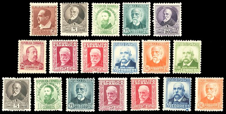 SPAGNA 1931/34 - Personaggi ... 