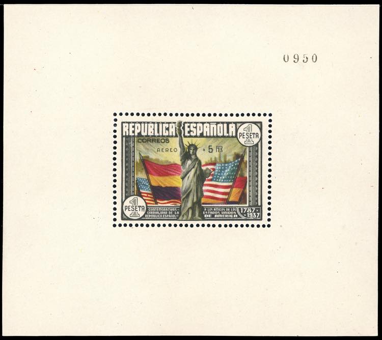 SPAGNA FOGLIETTI POSTA AEREA 1938 ... 