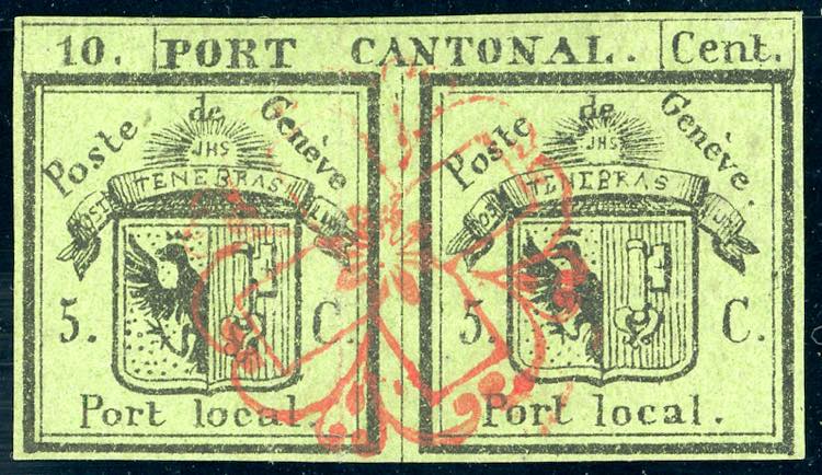 SVIZZERA CANTONALI 1843 - 5 + 5 ... 
