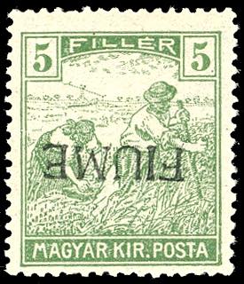 1918 - 5 f. Mietitori, soprastampa ... 