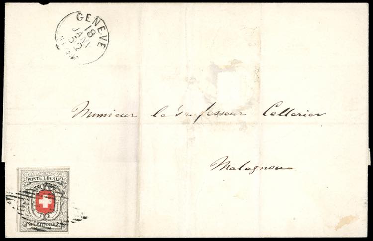 SVIZZERA CANTONALI 1852 - 5 cent. ... 