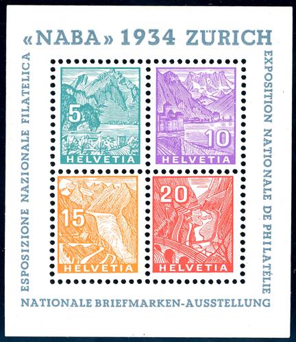 SVIZZERA FOGLIETTI 1934 - NABA, ... 