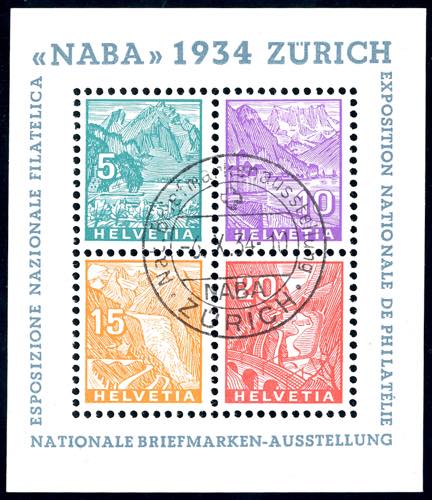 SVIZZERA FOGLIETTI 1934 - NABA, ... 