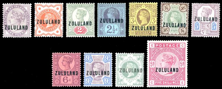 BRITISH COLONIES-ZULULAND 1888/93 ... 