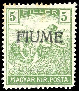 1918 - 5 f. Mietitori, soprastampa ... 