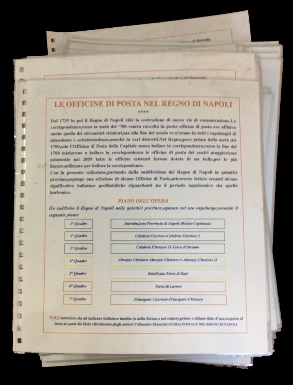 PREFILATELICHE NAPOLI 1800/1860 - ... 