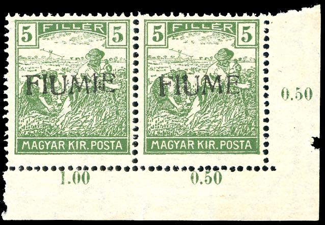 1918 - 5 f. Mietitori, soprastampa ... 