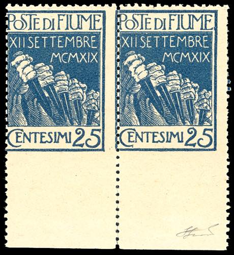 1920 - 25 cent. Legionari, non ... 