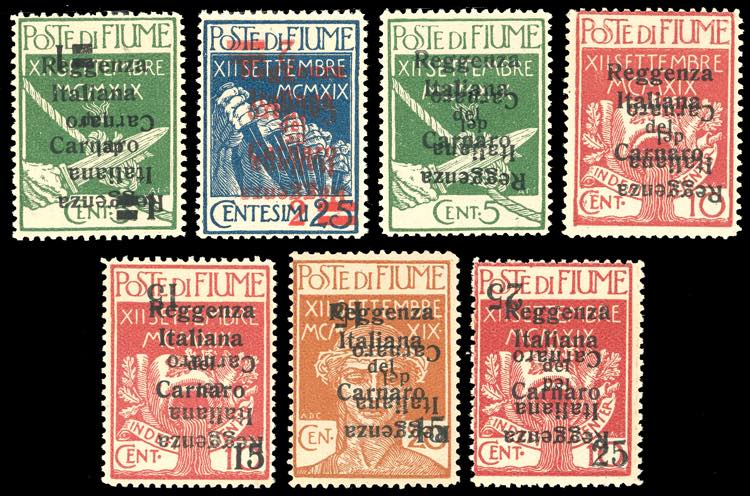 1920 - Soprastampati Reggenza ... 