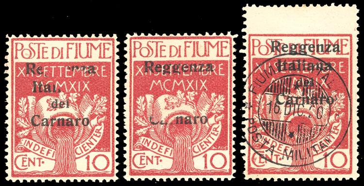 1920 - 10 cent. soprastampato ... 