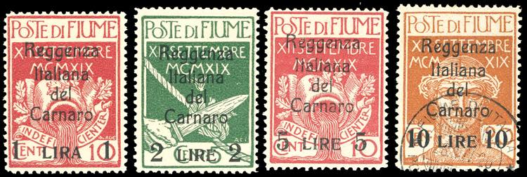 1920 - Soprastampati Reggenza ... 