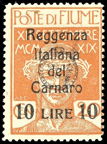 1920 - 10 lire su 20 cent. ... 