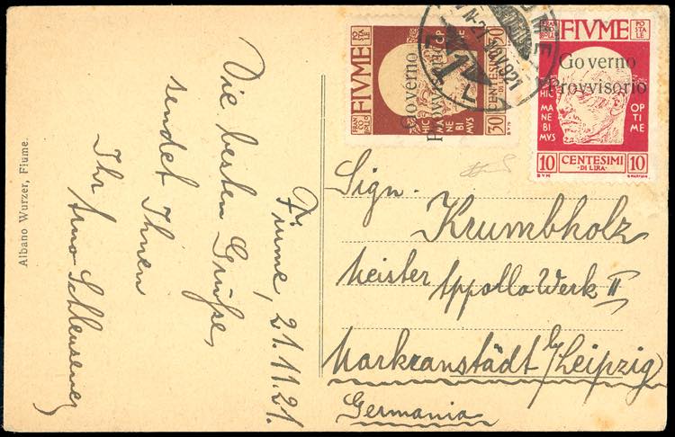 1921 - 10 cent. soprastampato ... 