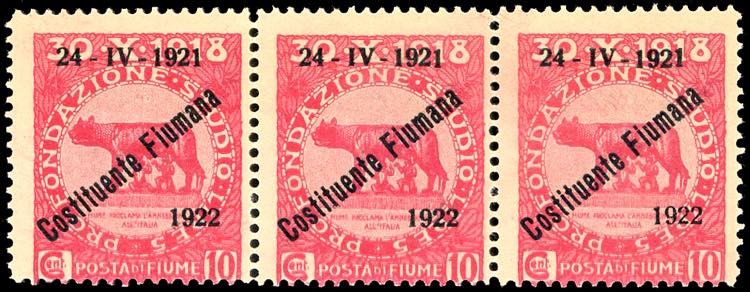 1922 - 10 cent. soprastampato ... 