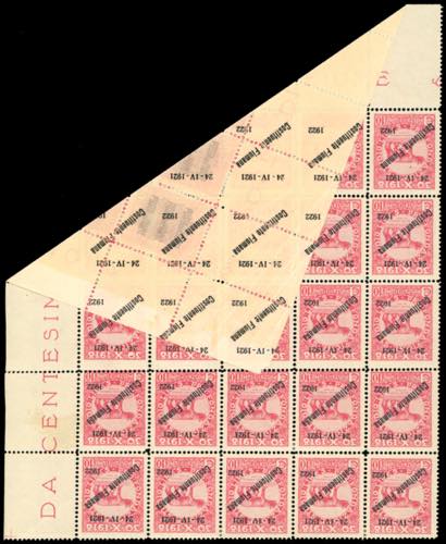 1922 - 10 cent. soprastampato ... 