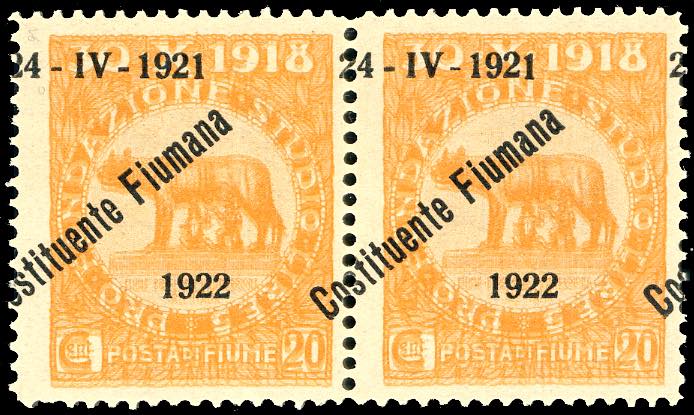 1922 - 20 cent. soprastampato ... 