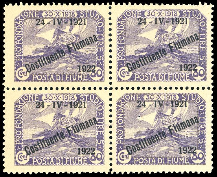 1922 - 80 cent. soprastampato ... 