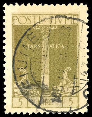 1923 - 5 lire bistro oliva S.Vito, ... 