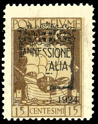 1924 - 15 cent. soprastampato ... 