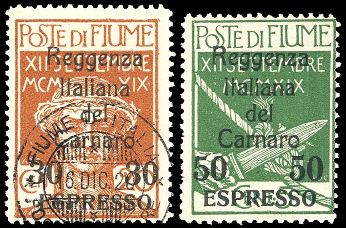 1920  -Soprastampati Reggenza ... 