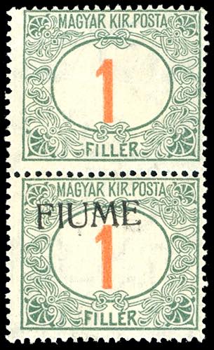 1918/19 - 1 f. cifra rossa, ... 