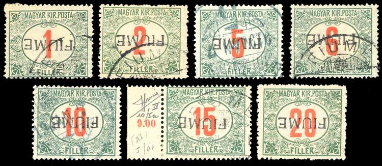 1918/19 - 1 f., 2 f., 5 f., 6 f., ... 