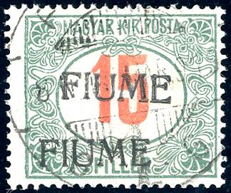 1918/19 - 15 f. cifre rosse, ... 