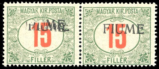 1918/19 - 15 fr. cifre rosse, ... 